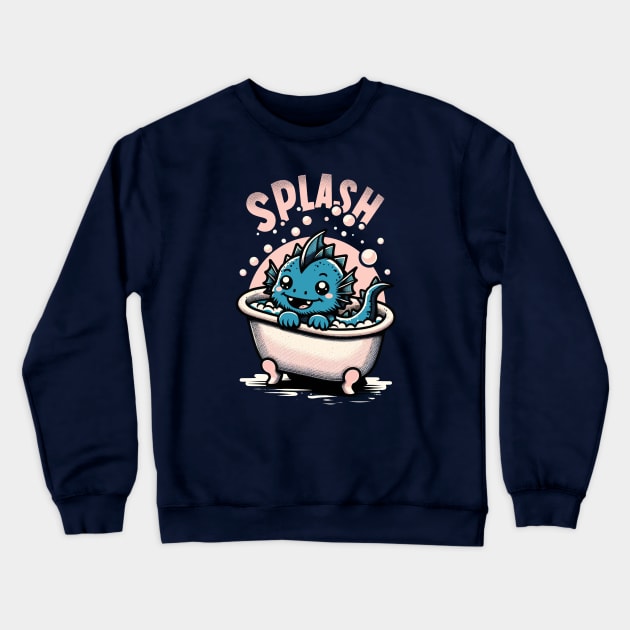 Li'l Legends™: Nessie Makes a Splash Crewneck Sweatshirt by Fabled